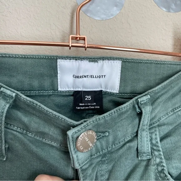 Current/Elliot The Highwaist Stiletto Jeans with Cut Raw Hem - Picture 9 of 10